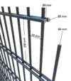 Doppelstabmatte 8/6/8 Anthrazit RAL 7016 (Pro)