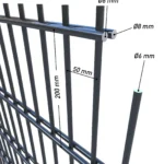 Doppelstabmatte 8/6/8 Anthrazit RAL 7016 (Pro)