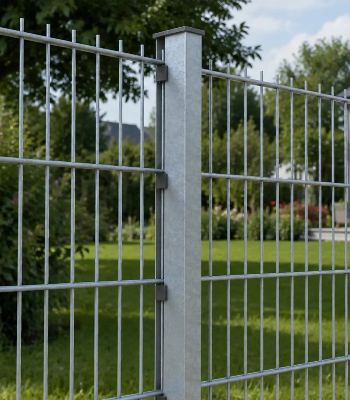 Zaunpfosten 60x40 Feuerverzinkt (Med-Set) – Bild 3