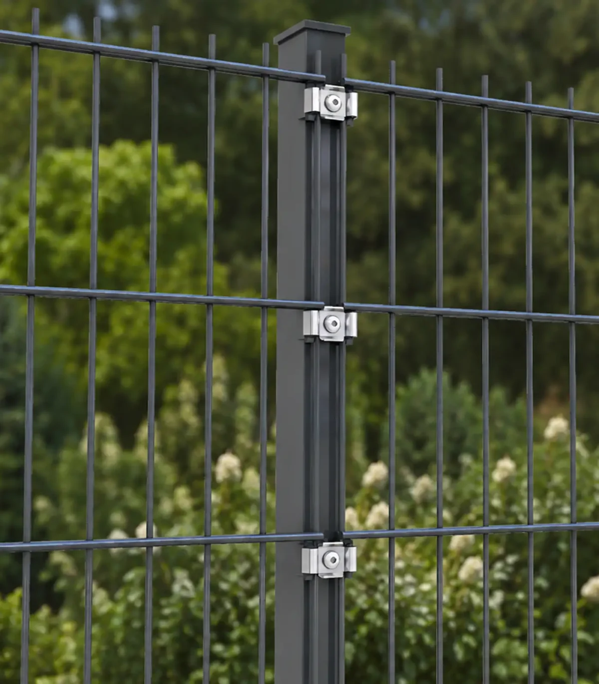 Zaunpfosten 60x40 Anthrazit RAL 7016 (Med-Set) – Bild 3