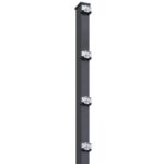 Zaunpfosten 60x40 Anthrazit RAL 7016 Med-Set