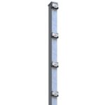 Zaunpfosten 60x40 Feuerverzinkt (Med-Set)