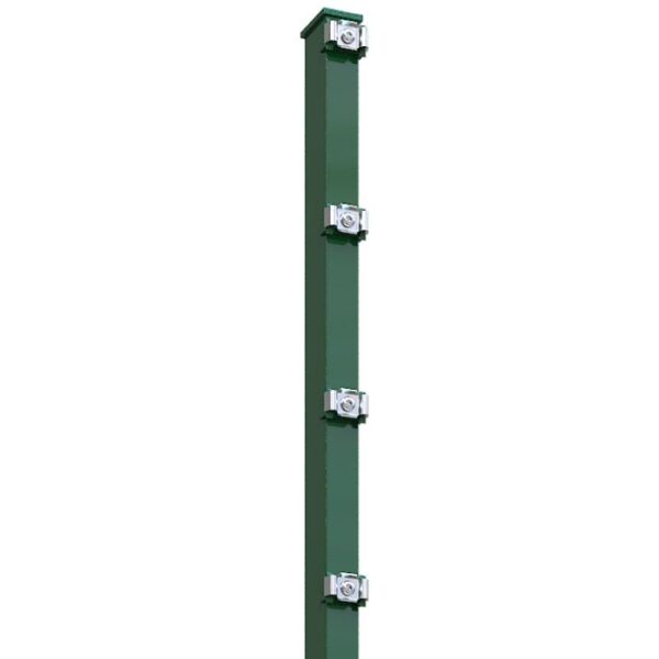Zaunpfosten 60x40 Grün RAL 6005 (Med-Set)