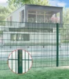Zaunpfosten 60x40 Grün RAL 6005 (Pro-Set)