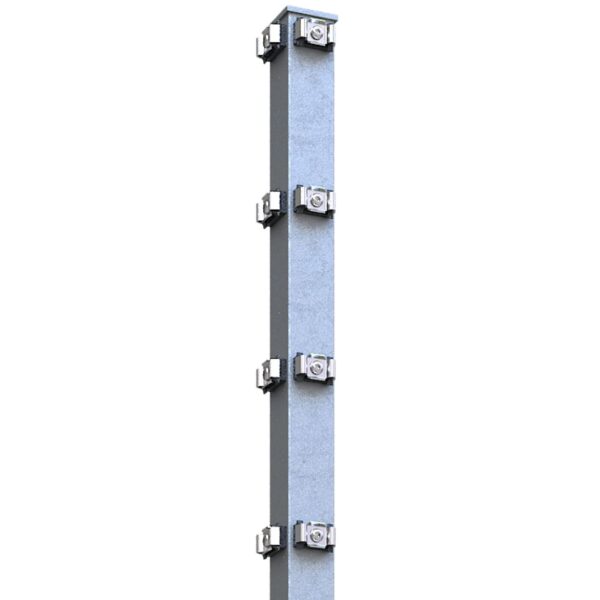 Eckpfosten 60x60 Feuerverzinkt (Med-Set)