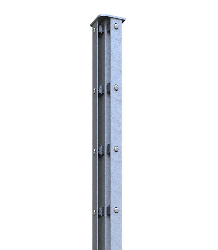 Eckpfosten 60x60 Feuerverzinkt (Pro-Set)