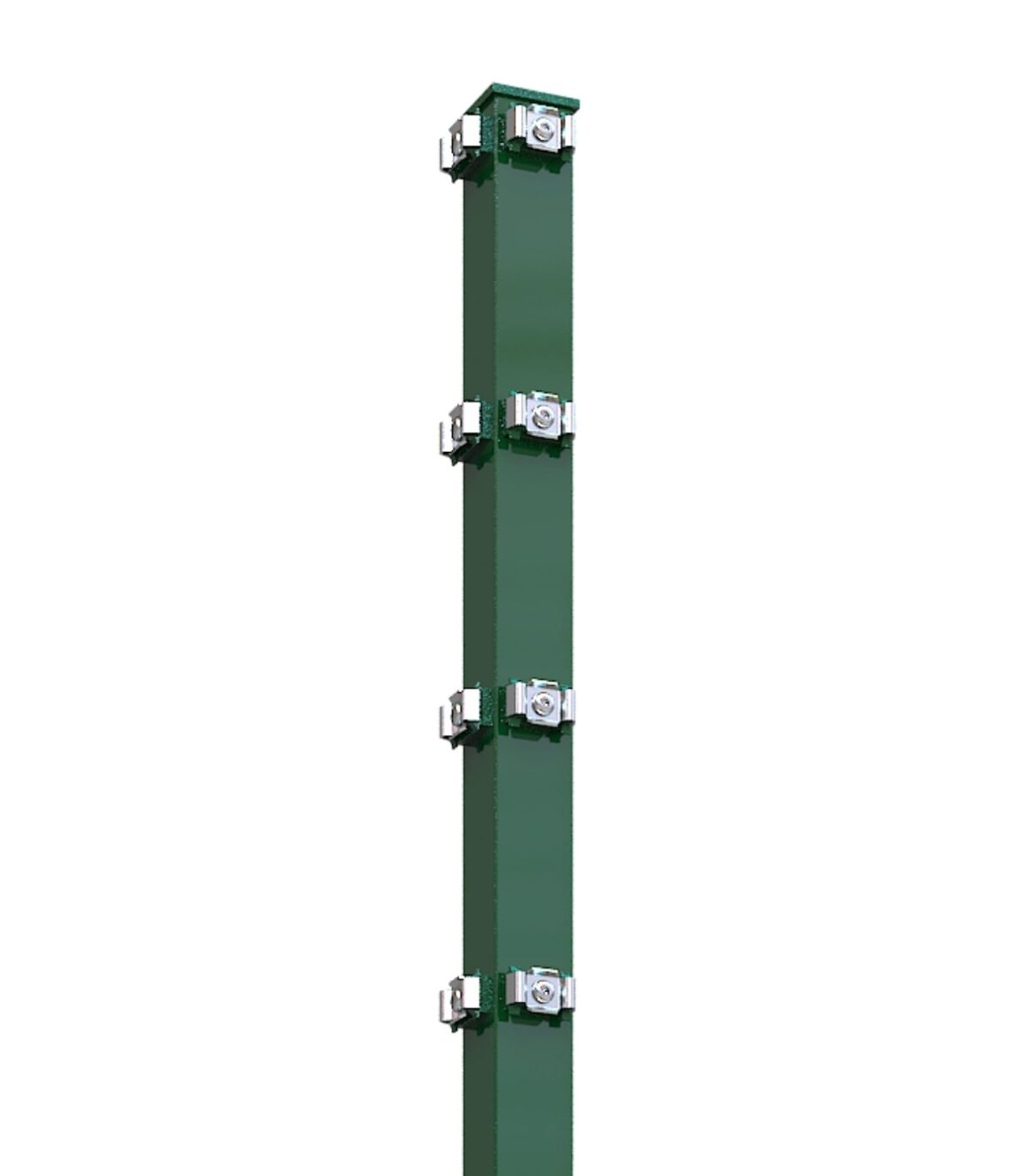 Eckpfosten 60x60 Grün RAL 6005 (Med-Set)