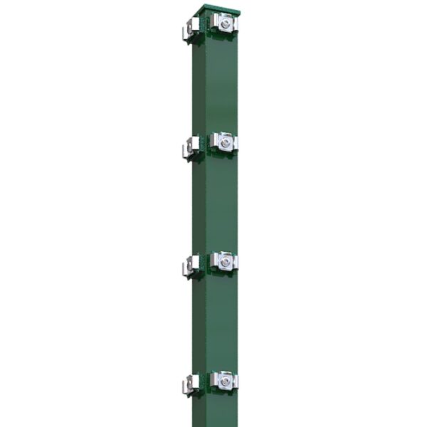 Eckpfosten 60x60 Grün RAL 6005 (Med-Set)