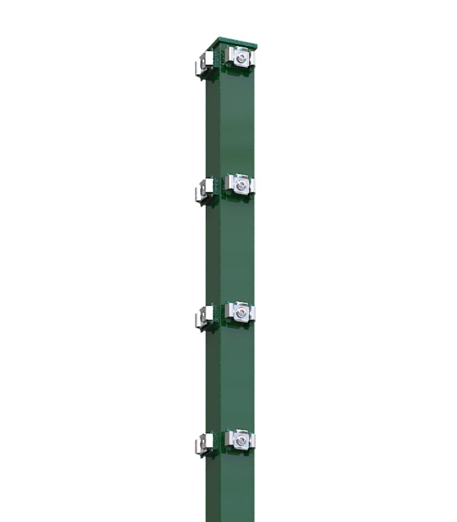 Eckpfosten 60x60 Grün RAL 6005 (Med-Set)