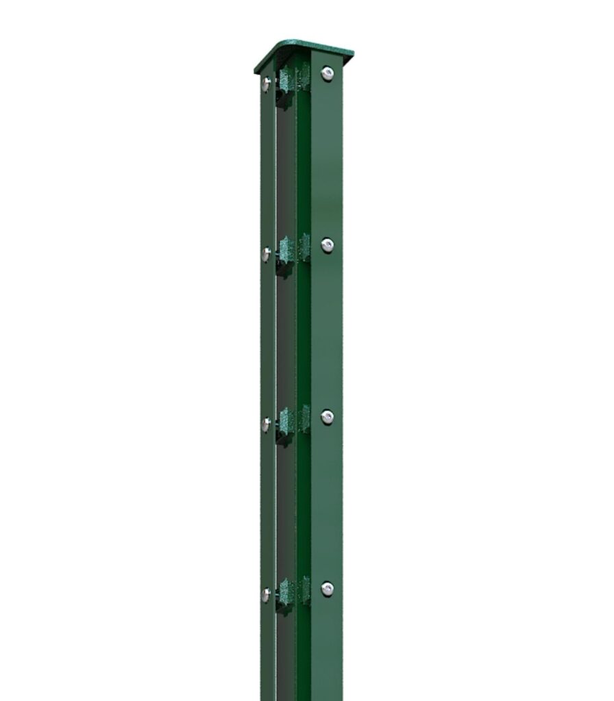 Eckpfosten 60x60 Grün RAL 6005 (Pro-Set)
