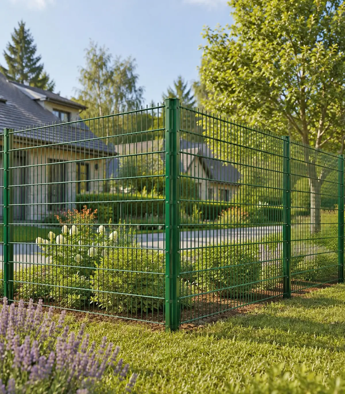 Eckpfosten 60x60 Grün RAL 6005 (Pro-Set) – Bild 3