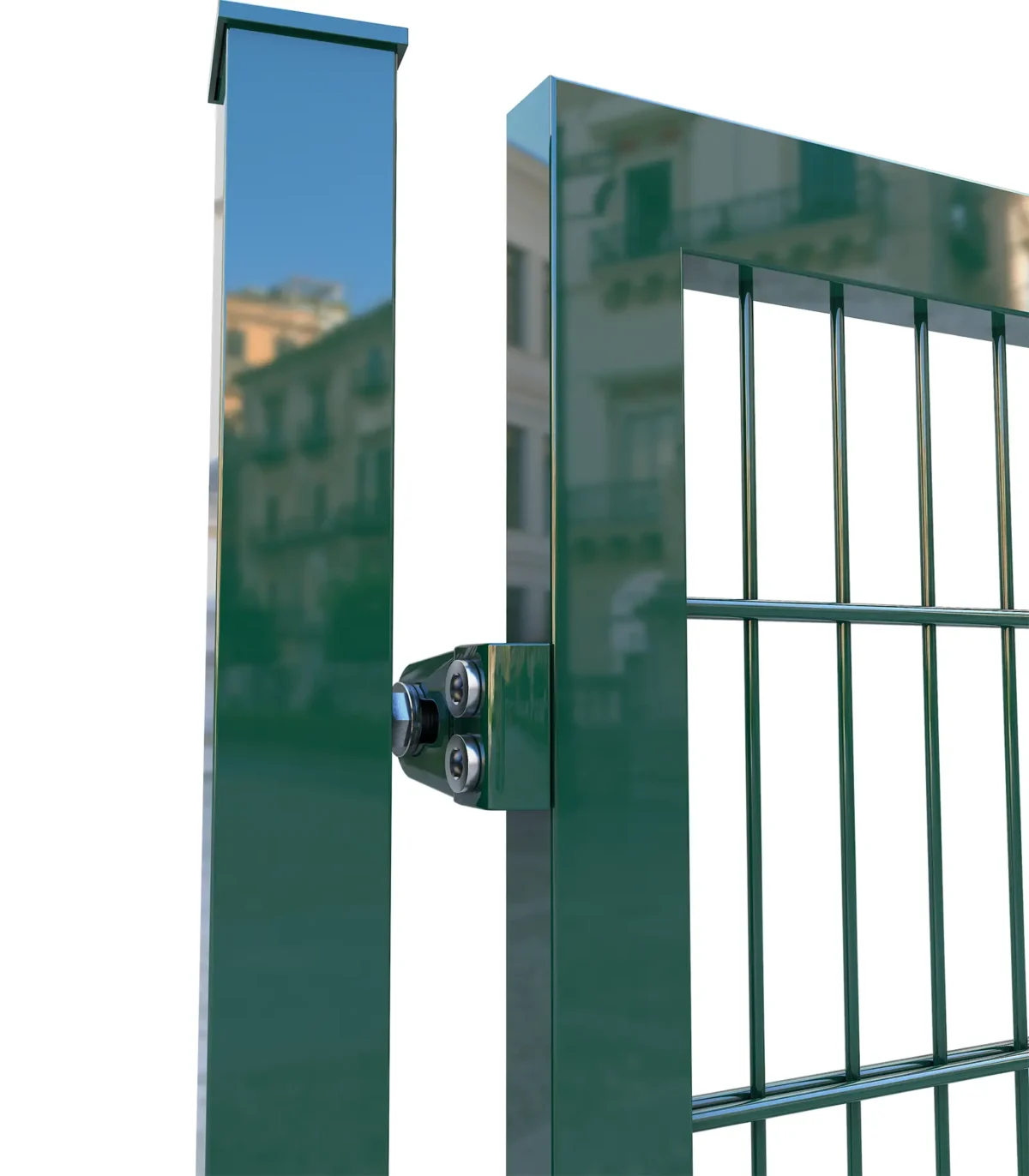 Einflügeliges Tor Grün RAL 6005 (Pro-Set) – Bild 6